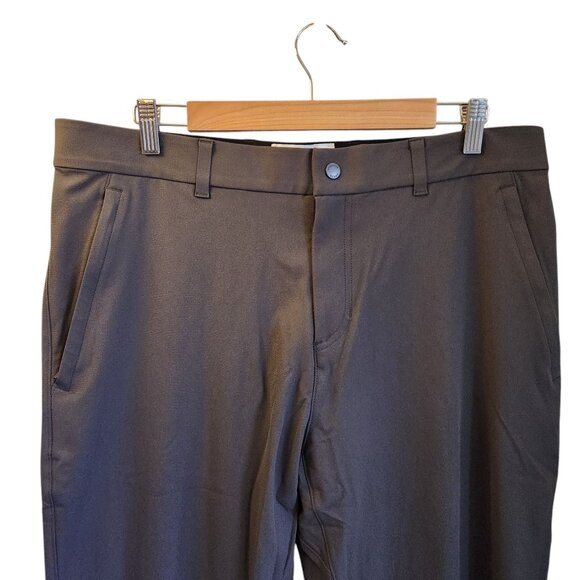 Reigning Champ Pants Men's 36 36x32 Gray Carbon Stretch Warp Knit Coach's Slim - Picture 3 of 15